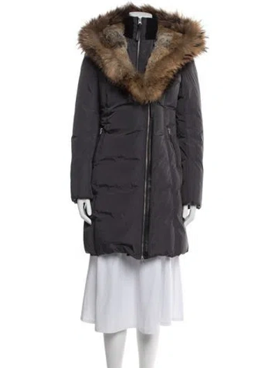 Pre-owned Mackage Down Coat In Grey
