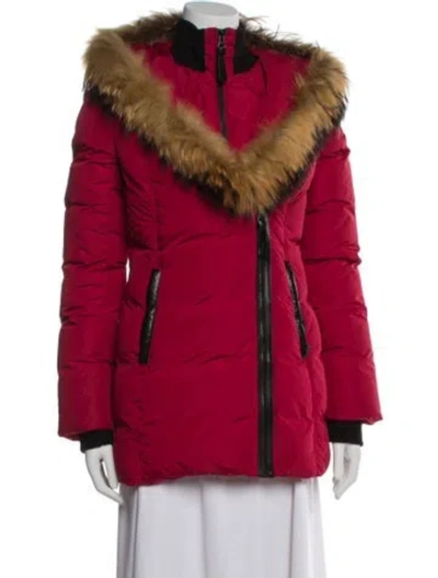 Pre-owned Mackage Down Coat In Red