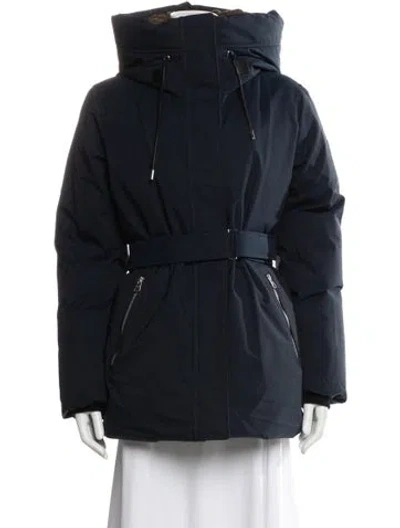 Pre-owned Mackage Down Down Coat In Blue