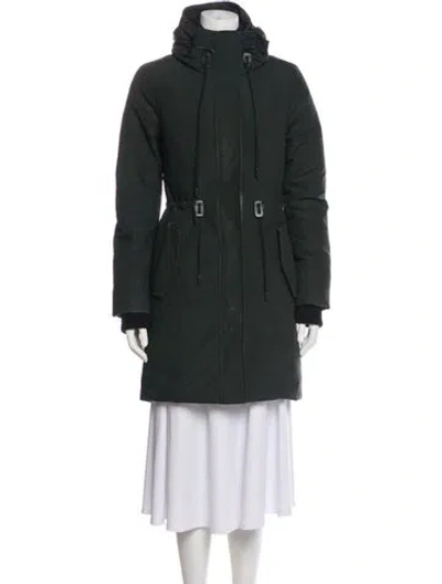 Pre-owned Mackage Down Down Coat In Green