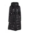 Mackage Coralia Tie-belt Satiny Puffer Jacket In Black