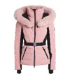 Mackage Down Fox Fur-trim Elita-zr Ski Jacket In Pink