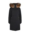 Mackage Down Fox Fur-trim Shiloh-f Coat In Black