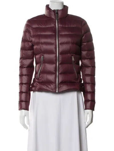 Pre-owned Mackage Down Jacket In Burgundy