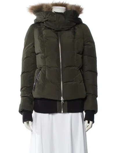 Pre-owned Mackage Down Jacket In Green