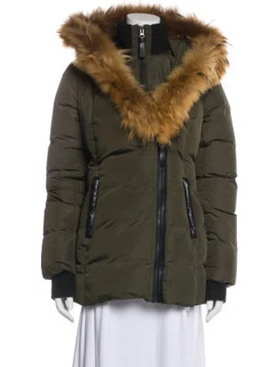 Pre-owned Mackage Down Jacket In Green