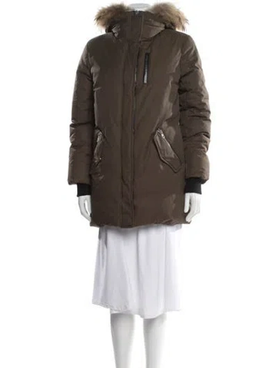 Pre-owned Mackage Down Jacket In Green