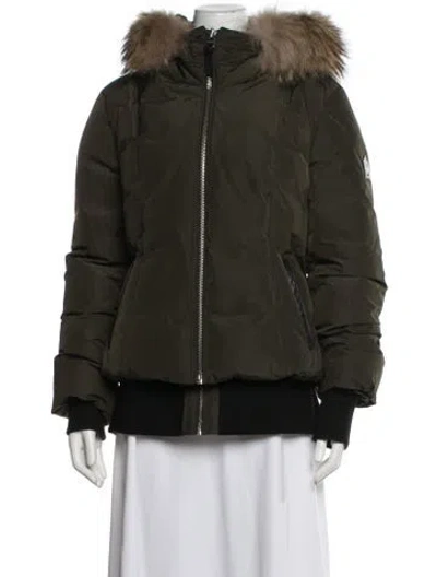 Pre-owned Mackage Down Jacket In Green