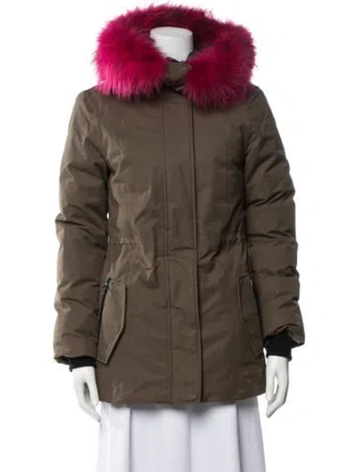 Pre-owned Mackage Down Jacket In Green