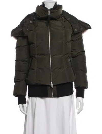 Pre-owned Mackage Down Jacket In Green