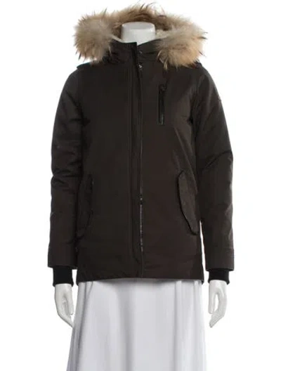 Pre-owned Mackage Down Jacket In Green