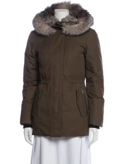Pre-owned Mackage Down Jacket In Green