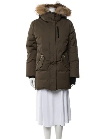 Pre-owned Mackage Down Jacket In Green