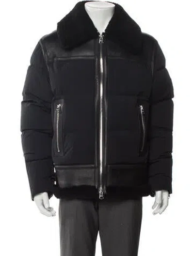 Pre-owned Mackage Down Puffer Coat In Gray