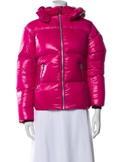 Pre-owned Mackage Down Puffer Jacket In Pink