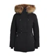 Mackage Down Racoon Fur-trim Jeni-fz Coat In Black