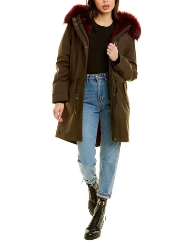 Mackage Down Sleeve Parka In Red