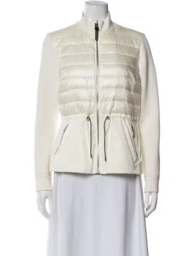 Pre-owned Mackage Down Striped Down Jacket In Neutral