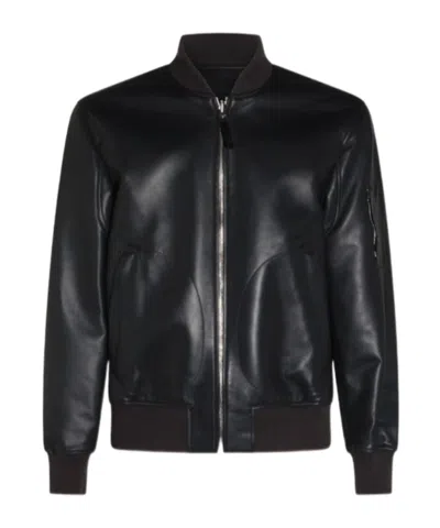 Mackage Easton Reversible Bomber Jacket In Animal Print