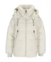 Mackage Edana Teddy Bear Down Jacket In White