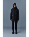 Mackage Edward Water Repellent Down Parka With Removable Bib In Black