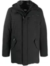 Mackage Edward Water Repellent Down Parka With Removable Bib In Black