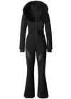 Mackage Elle Fur-trim Hood Bonded Fleece Shell Ski Suit In Black
