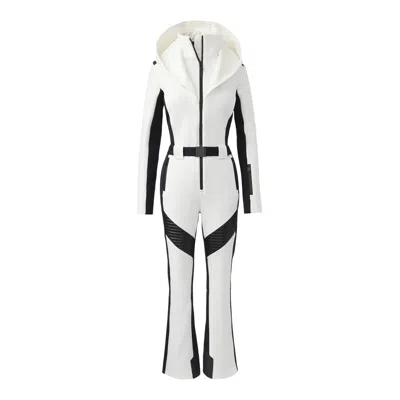 Mackage Elle Ski Jumpsuit In Off White