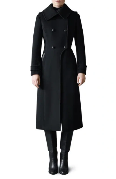 MACKAGE MACKAGE ELODIE DOUBLE BREASTED MILITARY MAXI COAT