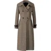 Mackage Elodie Houndstooth Double Breasted Coat In Multi