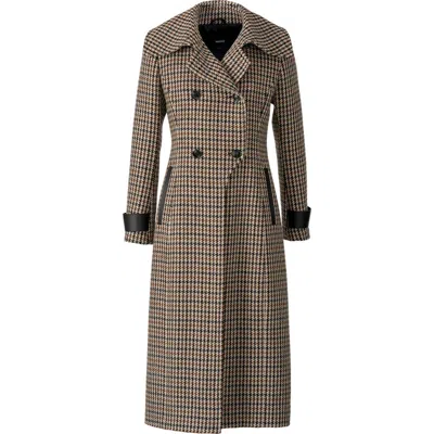MACKAGE MACKAGE ELODIE HOUNDSTOOTH DOUBLE BREASTED COAT