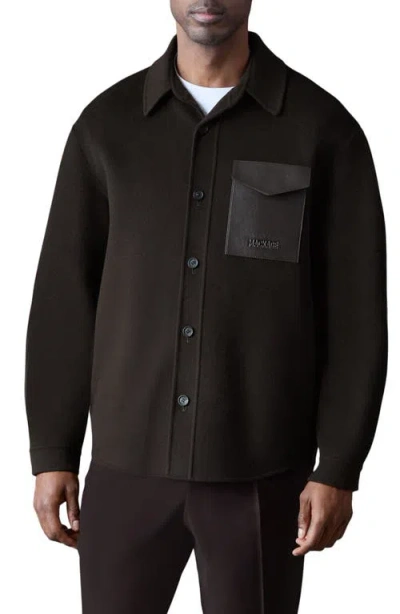 MACKAGE MACKAGE EMMANUEL DOUBLE FACE WOOL OVERSHIRT