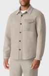 Mackage Emmanuel Double Face Wool Overshirt In Neutral