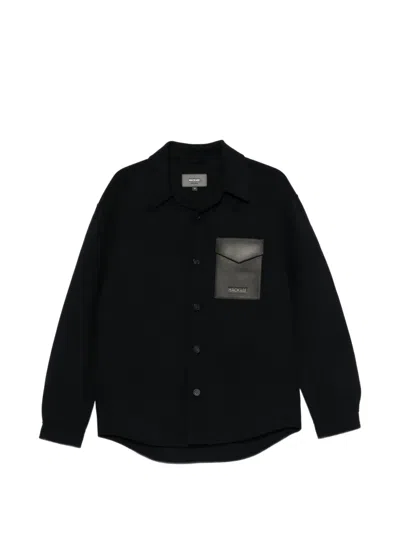 Mackage Emmanuel Patch-pocket Shirt Jacket In Blue