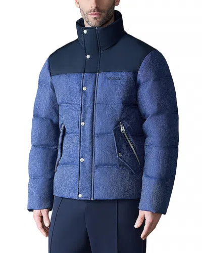MACKAGE EVERETT DENIM QUILTED DOWN JACKET