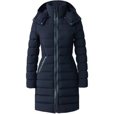 Mackage Farren Hooded Puffer Coat In Blue