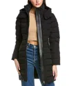 Mackage Farren Leather-trim Down Coat In Black