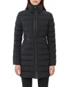 Mackage Women Black Stretch Nylon Farren Down Jacket In Black