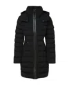 Mackage Farren Quilted Zip-up Coat In Black