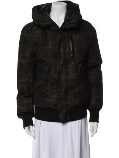 Pre-owned Mackage Faux Fur Coat In Black