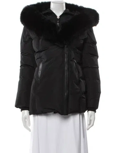 Pre-owned Mackage Faux Fur Coat In Gray