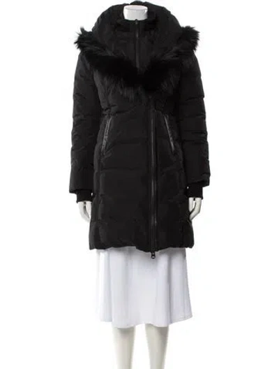 Pre-owned Mackage Faux Fur Coat In Gray