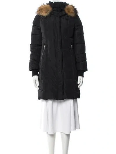 Pre-owned Mackage Faux Fur Coat In Gray