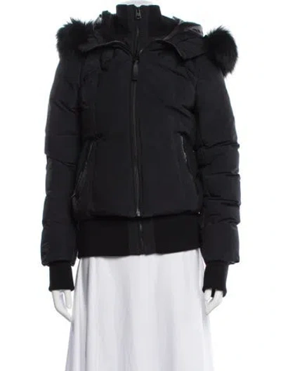 Pre-owned Mackage Faux Fur Jacket In Gray