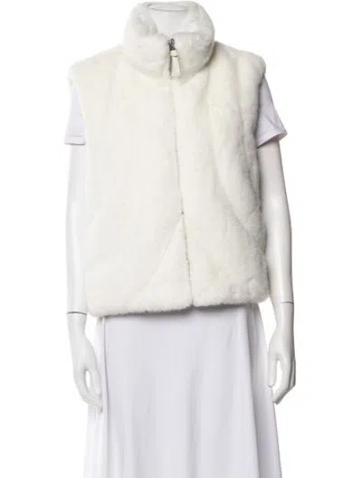 Pre-owned Mackage Faux Fur Vest W/ Tags In Neutrals