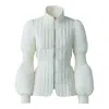 Mackage Felicia Puffer Jacket With Accentuated Sleeves In Cream