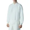 Mackage Felix Half Zip Double Face Jersey Sweater In Cream
