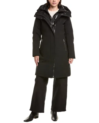 Mackage Fitted Down Coat In Black