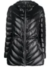 Mackage Fitted-waist Padded Jacket In Schwarz