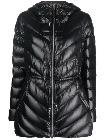 Mackage Fitted-waist Padded Jacket In Schwarz